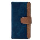 For Redmi Note 14 4G 163.25mm Color Stitching Skin Feel Leather RFID Blocking Phone Case(Blue) - 2