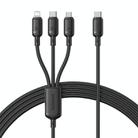 Baseus Q-elastic Series 100W 3 in 1 Fast Charging Cable, Length: 1.5m(Black) - 1