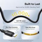 Baseus Q-elastic Series 100W 3 in 1 Fast Charging Cable, Length: 1.5m(Black) - 3