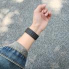 For Apple Watch 46mm / 49mm / 45mm / 44mm I-shaped Three-piece Leather Magnetic Watch Band(Black) - 3