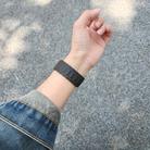 For Apple Watch 42mm / 41mm / 40mm / 38mm I-shaped Three-piece Leather Magnetic Watch Band(Black) - 3