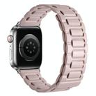 For Apple Watch 42mm / 41mm / 40mm / 38mm I-shaped Three-piece Leather Magnetic Watch Band(Khaki) - 1