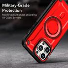 For iPhone 13 Pro Max MagSafe PC Phone Case with Lens Holder(Red) - 2