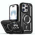 For iPhone 13 Pro MagSafe PC Phone Case with Lens Holder(Black) - 1