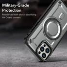 For iPhone 12 / 12 Pro MagSafe PC Phone Case with Lens Holder(Red) - 2