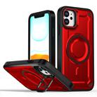 For iPhone 11 MagSafe PC Phone Case with Lens Holder(Red) - 1