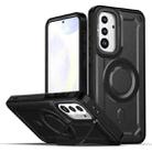 For Samsung Galaxy A36 5G MagSafe PC Phone Case with Lens Holder(Black) - 1