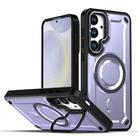 For Samsung Galaxy S25+ 5G / S24+ 5G MagSafe PC Phone Case with Lens Holder(Purple) - 1