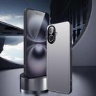 For iPhone 16 Ice Aluminum Metal Explosion-proof Frosted Phone Case(Silver) - 2