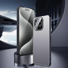 For iPhone 15 Pro Ice Aluminum Metal Explosion-proof Frosted Phone Case(Silver) - 2