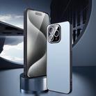 For iPhone 13 Pro Max Ice Aluminum Metal Explosion-proof Frosted Phone Case(Blue) - 2