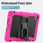 For Lenovo Tab 10.1 TB-311XU/FU Silicone Hydric PC Tablet Case with Shoulder Strap & Holder(Rose Red) - 2