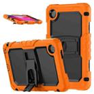 For Lenovo Tab One / K9 TB305FU 2025 Silicone Hydric PC Tablet Case with Shoulder Strap & Holder(Orange) - 1