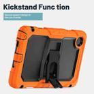 For Lenovo Tab One / K9 TB305FU 2025 Silicone Hydric PC Tablet Case with Shoulder Strap & Holder(Orange) - 3