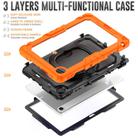 For Lenovo Tab 10.1 TB-311XU/FU D Type Silicone Hybrid PC Tablet Case with Handle Holder(Orange) - 3