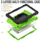 For Lenovo Tab 10.1 TB-311XU/FU D Type Silicone Hybrid PC Tablet Case with Handle Holder(Yellow Green PC) - 3