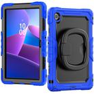 For Lenovo Tab 10.1 TB-311XU/FU D Type Silicone Hybrid PC Tablet Case with Handle Holder(Blue) - 2