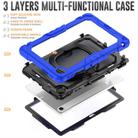 For Lenovo Tab 10.1 TB-311XU/FU D Type Silicone Hybrid PC Tablet Case with Handle Holder(Blue) - 3