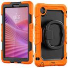 For Lenovo Tab One / K9 TB305FU 2025 D Type Silicone Hybrid PC Tablet Case with Handle Holder(Orange) - 2