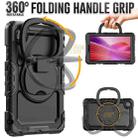For Lenovo Tab One / K9 TB305FU 2025 D Type Silicone Hybrid PC Tablet Case with Handle Holder(Black) - 3