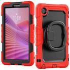 For Lenovo Tab One / K9 TB305FU 2025 D Type Silicone Hybrid PC Tablet Case with Handle Holder(Red) - 2
