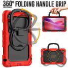 For Lenovo Tab One / K9 TB305FU 2025 D Type Silicone Hybrid PC Tablet Case with Handle Holder(Red) - 3