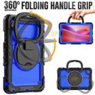 For Lenovo Tab One / K9 TB305FU 2025 D Type Silicone Hybrid PC Tablet Case with Handle Holder(Blue PC) - 3