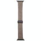 For Apple Watch 42mm / 41mm / 40mm / 38mm Folding Magnetic Buckle Denim Leather Watch Band(Light Brown) - 3