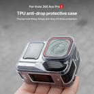 For Insta360 Ace / Ace Pro / Pro 2 Body Soft TPU Protective Case with Lens Cover(Ink Grey) - 2