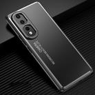 For Honor 80 Pro Flat Frosted Metal Phone Case(Black) - 1