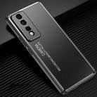For Honor 80 GT Frosted Metal Phone Case(Black) - 1
