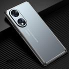 For Honor 70 Frosted Metal Phone Case(Blue) - 1