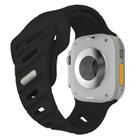 For Apple Watch 42mm / 41mm / 40mm / 38mm Slanted Hole Silicone Watch Band(Black) - 2