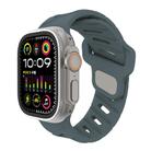 For Apple Watch 42mm / 41mm / 40mm / 38mm Slanted Hole Silicone Watch Band(Moonlight Grey) - 1