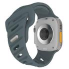 For Apple Watch 42mm / 41mm / 40mm / 38mm Slanted Hole Silicone Watch Band(Moonlight Grey) - 2