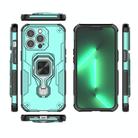 For iPhone 13 Pro Max Metal Kickstand TPU Hybrid PC Phone Case(Green) - 3