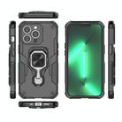 For iPhone 13 Pro Metal Kickstand TPU Hybrid PC Phone Case(Black) - 3