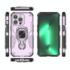 For iPhone 13 Pro Metal Kickstand TPU Hybrid PC Phone Case(Purple) - 3