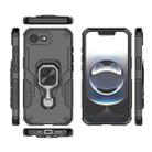 For iPhone 16e Metal Kickstand TPU Hybrid PC Phone Case(Black) - 3