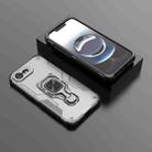 For iPhone 16e Metal Kickstand TPU Hybrid PC Phone Case(Grey) - 2