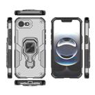 For iPhone 16e Metal Kickstand TPU Hybrid PC Phone Case(Grey) - 3