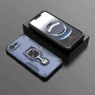 For iPhone 16e Metal Kickstand TPU Hybrid PC Phone Case(Blue) - 2