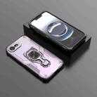 For iPhone 16e Metal Kickstand TPU Hybrid PC Phone Case(Purple) - 2