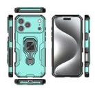 For iPhone 17 Pro Max Metal Kickstand TPU Hybrid PC Phone Case(Green) - 3