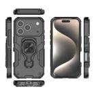 For iPhone 17 Pro Metal Kickstand TPU Hybrid PC Phone Case(Black) - 3