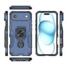 For iPhone 17 Air Metal Kickstand TPU Hybrid PC Phone Case(Blue) - 3