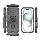 For iPhone 17 Metal Kickstand TPU Hybrid PC Phone Case(Black) - 3