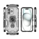 For iPhone 17 Metal Kickstand TPU Hybrid PC Phone Case(Grey) - 3