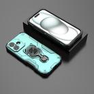 For iPhone 17 Metal Kickstand TPU Hybrid PC Phone Case(Green) - 2