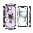 For iPhone 17 Metal Kickstand TPU Hybrid PC Phone Case(Purple) - 3